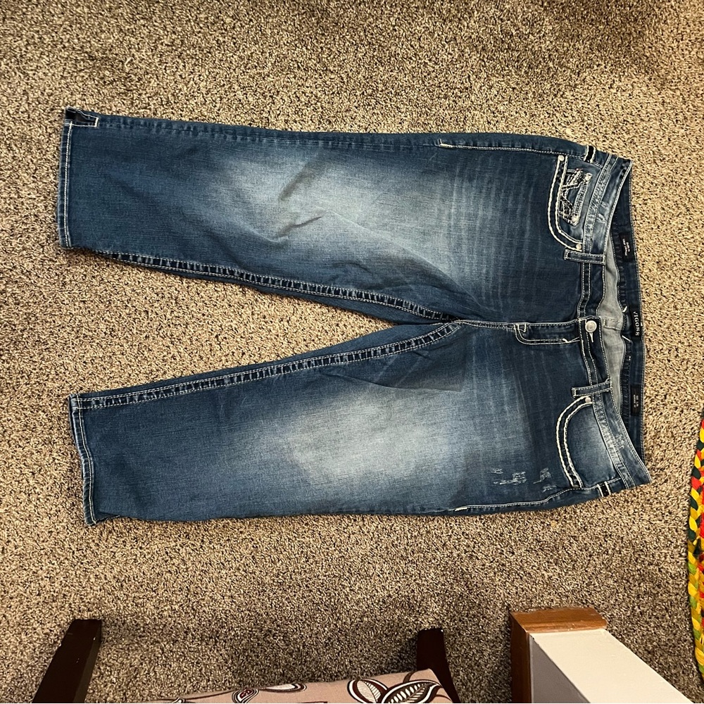 Like New Vigoss Women's Relaxed Blue Jeans Capris Like New